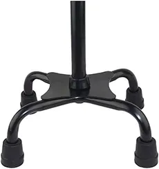 عصا چهارپایه خارجی با ارتفاع قابل تنظیم Black
