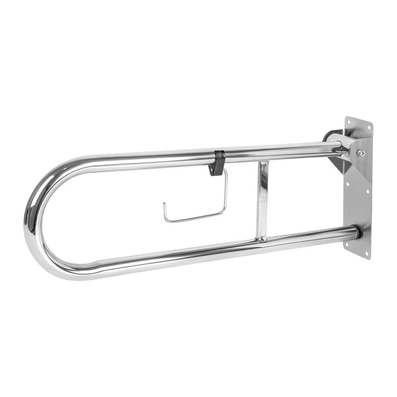 دستگیره سالمندی تاشو کروم مناسب برای کنار توالت فرنگی 